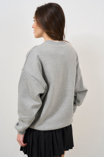 Women's grey crewneck sweatshirt - 3