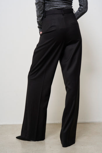 Pantalone donna nero a palazzo - 7