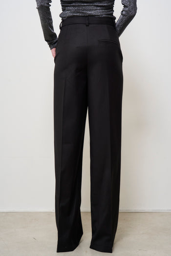 Pantalone donna nero a palazzo - 8