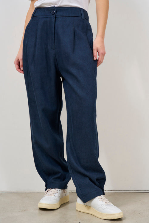 Jeans donna baggy in denim scuro - 2