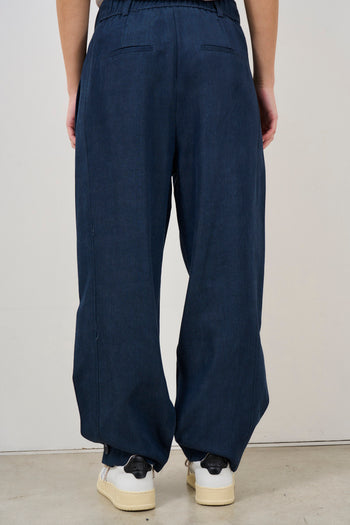 Jeans donna baggy in denim scuro - 5