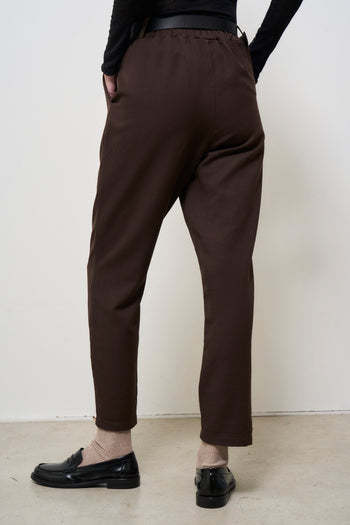 Pantalone donna marrone baggy - 5