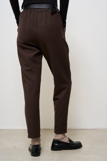 Pantalone donna marrone baggy - 6