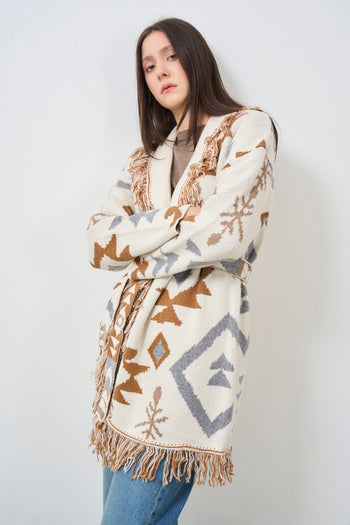 Women's ethnic pattern cardigan - 6