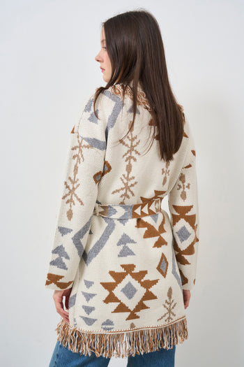 Women's ethnic pattern cardigan - 8