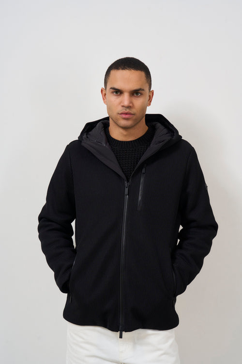 Men's jacket with black hood