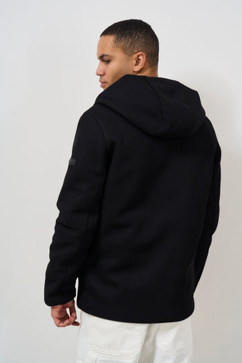 Men's jacket with black hood - 5