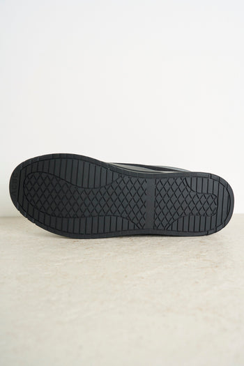 Sneakers uomo nere inserti in tessuto - 9