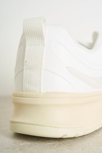 White men's sneakers with fabric inserts - 8