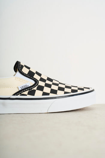 Slip-on sneakers with checkerboard print - 4