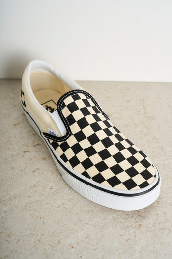 Slip-on sneakers with checkerboard print - 5