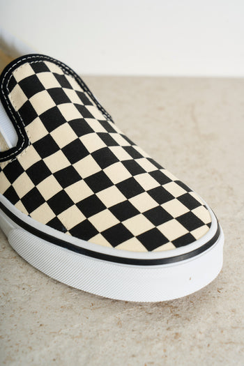 Slip-on sneakers with checkerboard print - 6