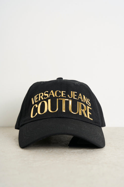 Black men's cap with gold logo