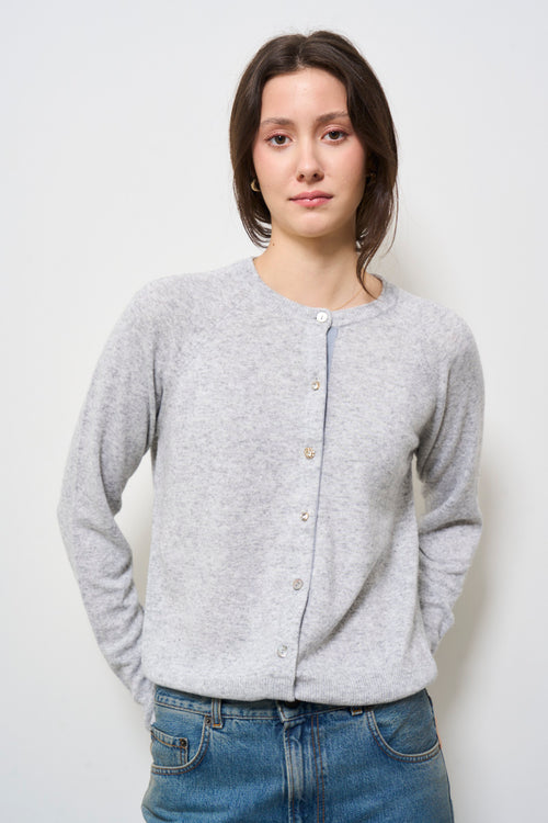 Cardigan donna grigio