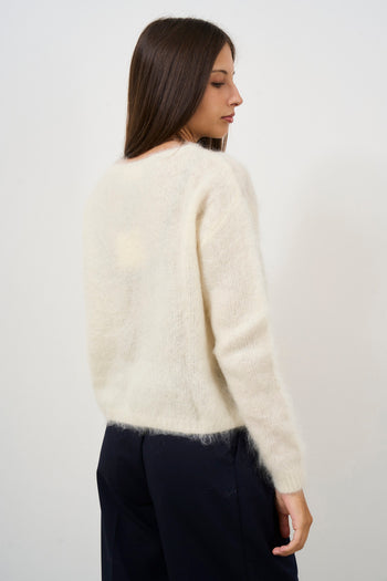 Maglione donna girocollo in mohair - 4