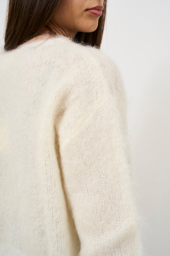 Maglione donna girocollo in mohair - 5