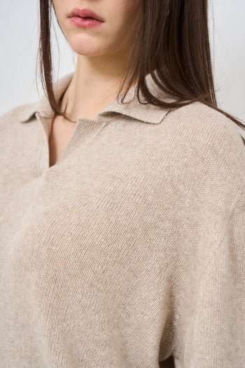 Beige women's sweater - 3