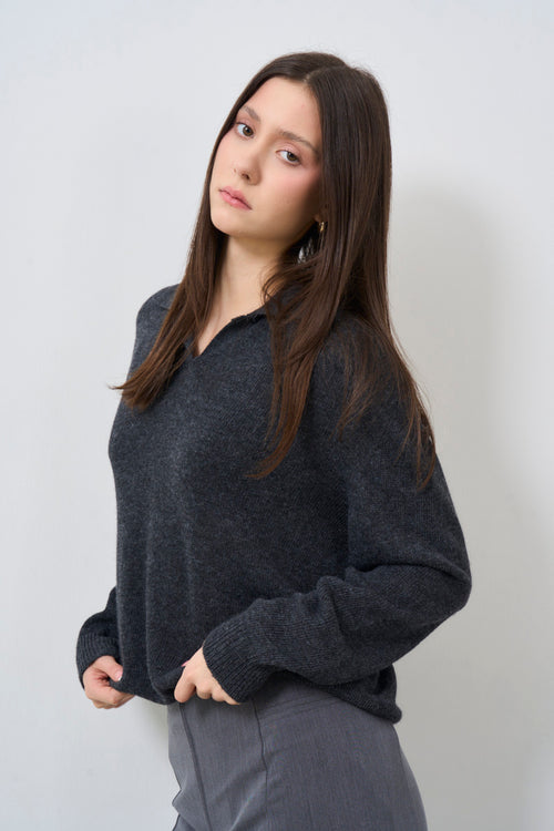 Women's grey sweater - 2