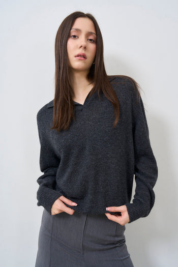 Women's grey sweater - 3