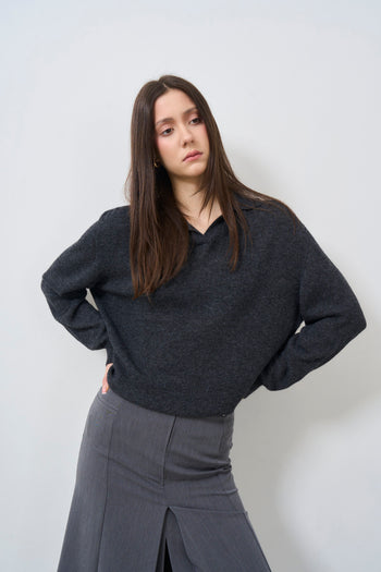 Women's grey sweater - 4