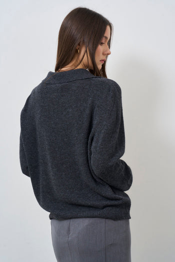 Women's grey sweater - 6