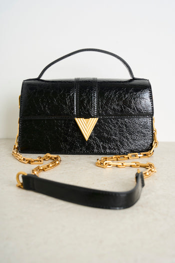 Black women's shoulder bag - 6