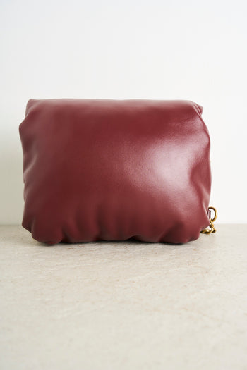 Borsa donna fluffy a tracolla bordeaux - 7