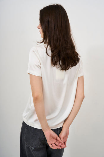 White satin women's t-shirt - 4