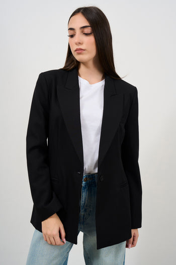 Women's One Button Blazer - 3