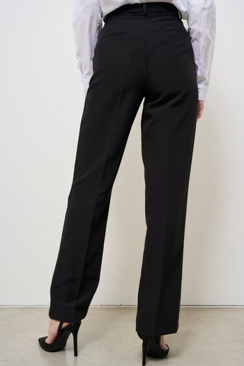 Pantalone donna nero gamba dritta - 4