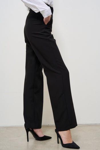 Pantalone donna nero gamba dritta - 6