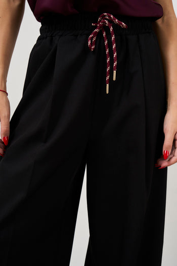 Palazzo trousers with drawstring - 5