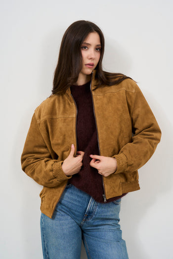 Bomber donna in suede - 3