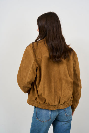 Bomber donna in suede - 4