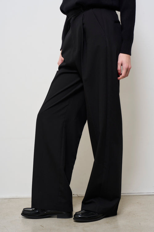 Pantalone donna dritto nero - 2