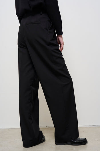 Pantalone donna dritto nero - 5