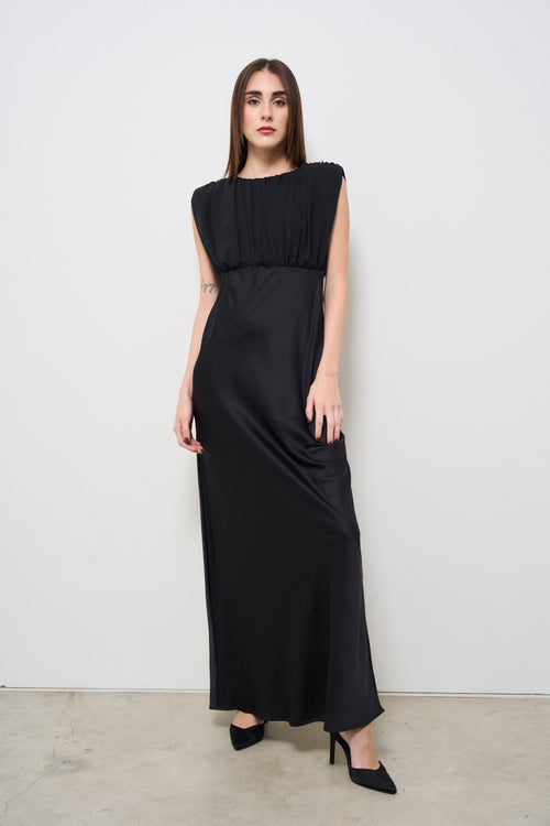 Long black women's dress - 2