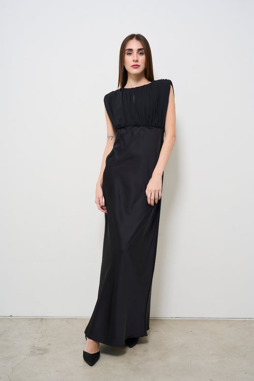 Long black women's dress