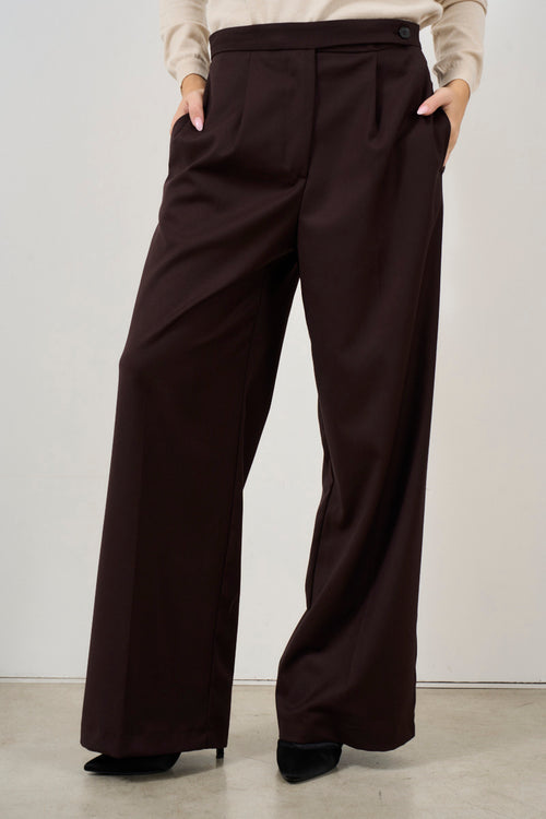 Straight leg trousers with pleats - 2