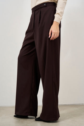 Straight leg trousers with pleats - 3