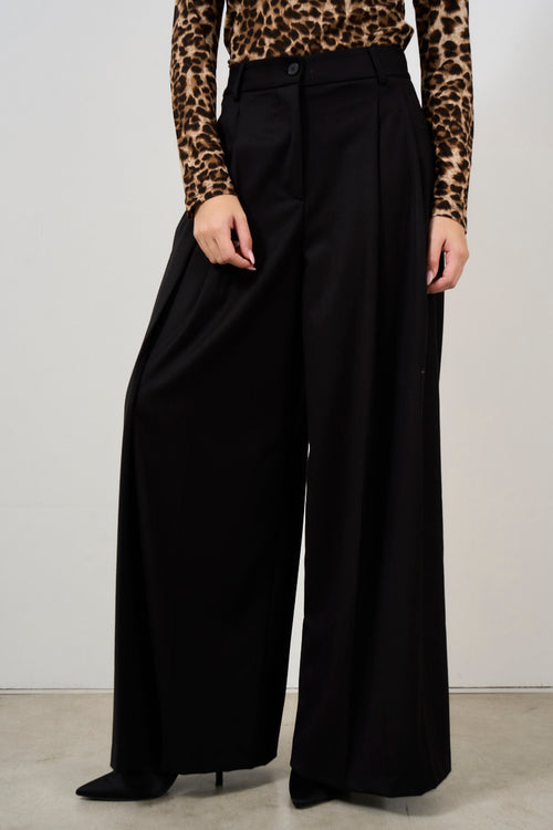 Palazzo trousers with pleats - 2