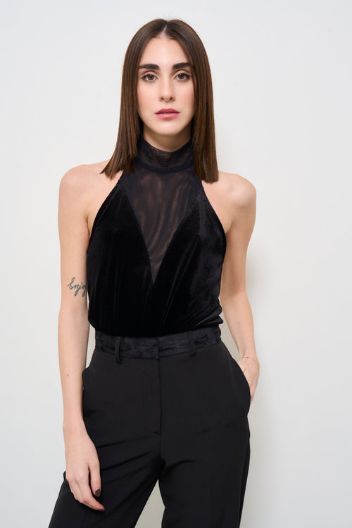 Black Velvet Women's Bodysuit