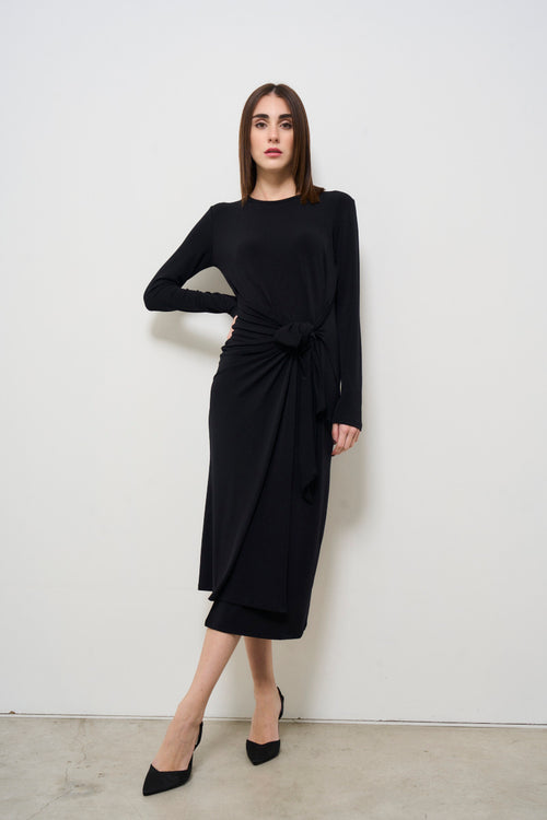 Black midi women's dress