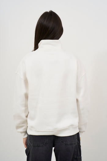 Women's cream zip sweatshirt - 4