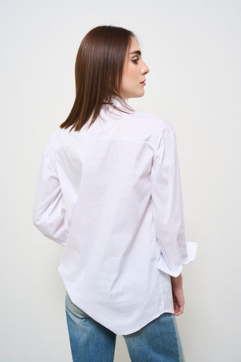 White women's shirt with pins - 6