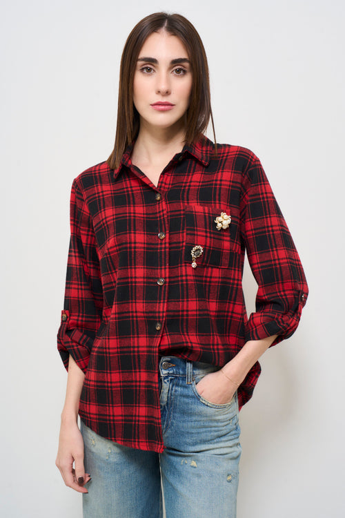 Camicia donna tartan