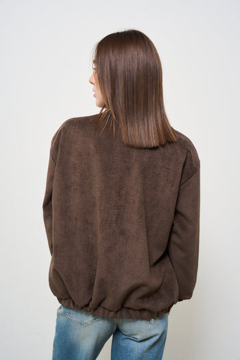 Brown Velvet Women's Jacket - 5