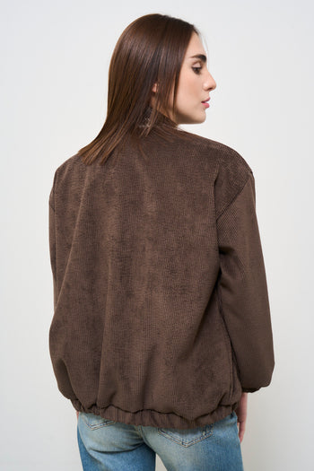 Brown Velvet Women's Jacket - 6