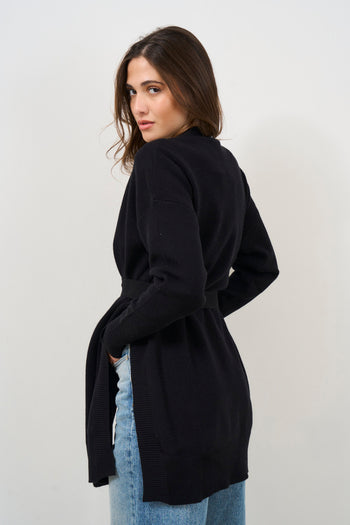 Cardigan donna nero - 6