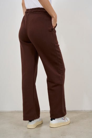 Pantalone donna dritto marrone - 5